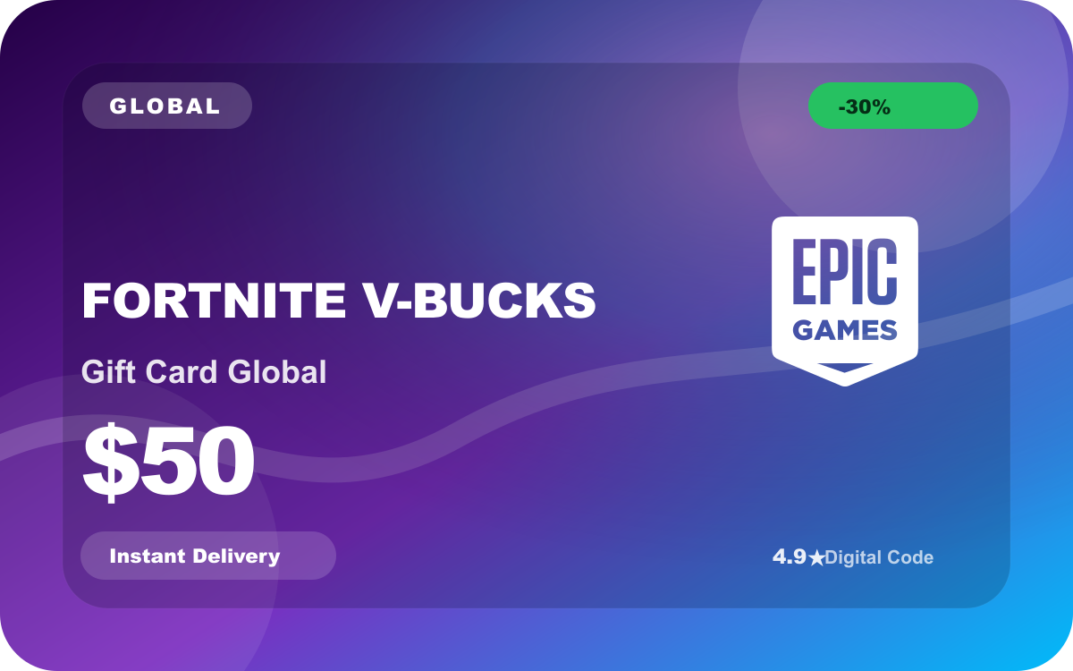 Fortnite V-Bucks Gift Card Global $50