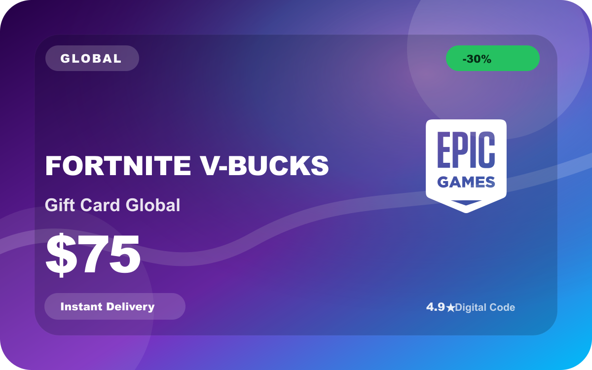 Fortnite V-Bucks Gift Card Global $75